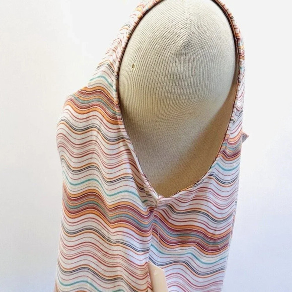 NWT SO Goods For Life Juniors Sleeveless Pullover Square Neck Striped Top Sz XL - Picture 9 of 10